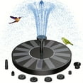 thumbnail image 1 of Ideal for Creating Water Features In Gardens, Ponds, Pools, Outdoors And Backyards. Stand - Alone Portable Solar Fountain Pump Kit Comes with 6 Nozzles. Solar - Powered, No Battery Required, 1 of 14