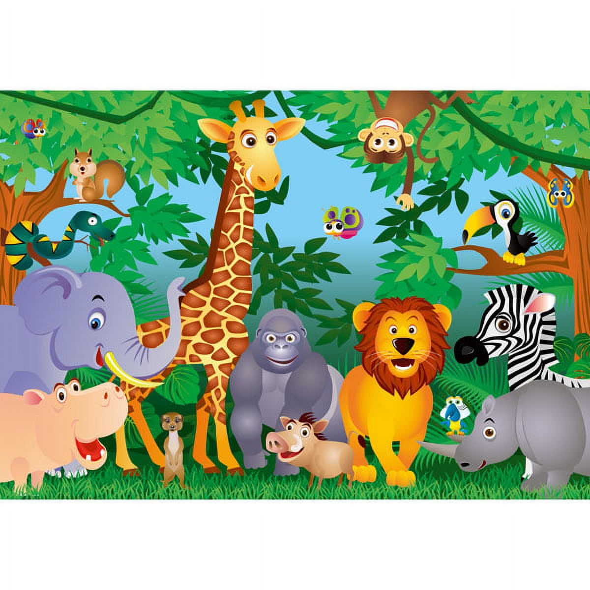 Ideal Décor In The Jungle Wall Mural