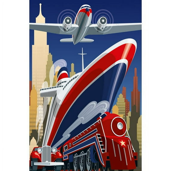 Ideal Décor Point Of Departure Wall Mural