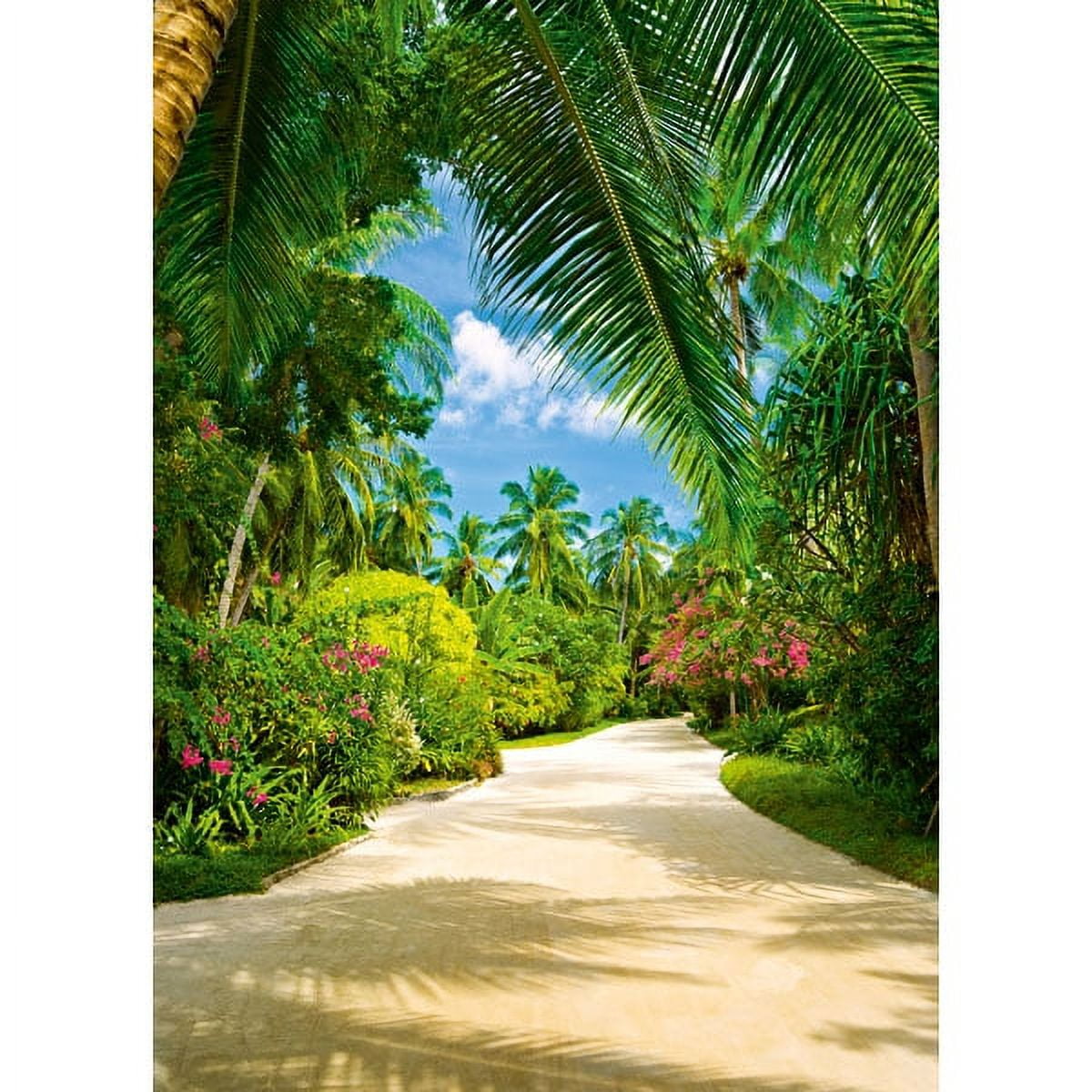 Tropical Pathway Vinyl Coated Paper Wall Mural, 100.8 sq. ft.