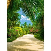 Ideal Décor Tropical Pathway Unpasted Paper Wall Mural, 100.8 sq. ft.