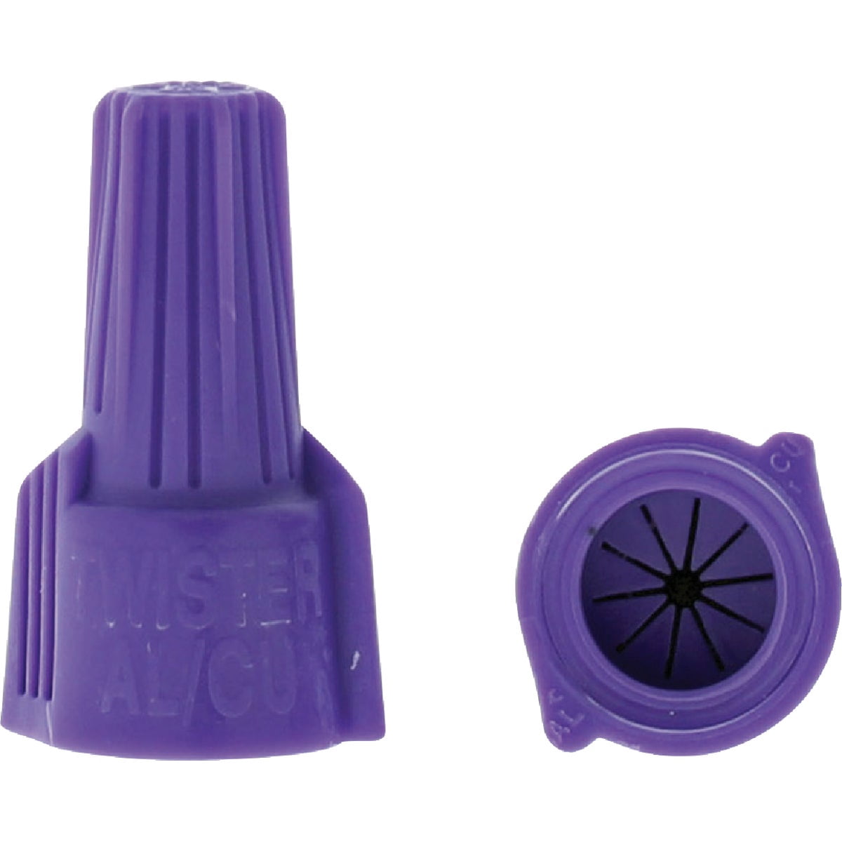 Ideal Electrical Twister Al/Cu Purple Wire Connector (30-1065S), Bag of 2 — Aluminum-to-Copper Twist-On Wire Nuts with Antioxidant Filler