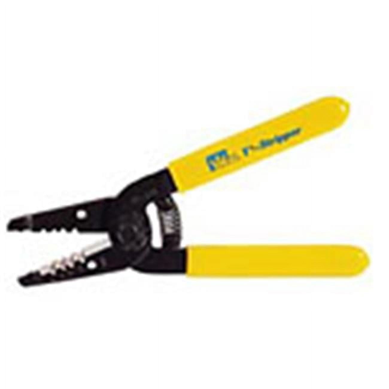 Wire Stripper, 7 in L, 6 AWG to 14 AWG, Yellow, Cushion-Grip