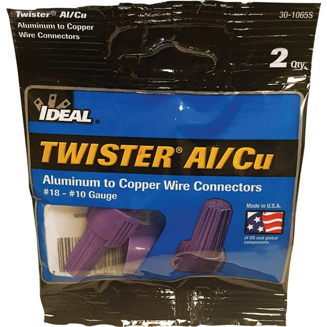 Ideal Large Purple Aluminum to Copper Wire Connector (2Pack) 301065S