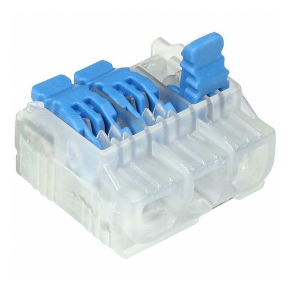 Ideal Lever Wire Connector,Blue,0.78" L,PK100 30-10L23