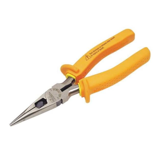 8 3/4 in Long Nose Plier,Side Cutter Cushion Grip Handle 35-9038