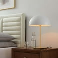 thumbnail image 1 of Ideal Metal Table Lamp, White Satin Brass, 1 of 7