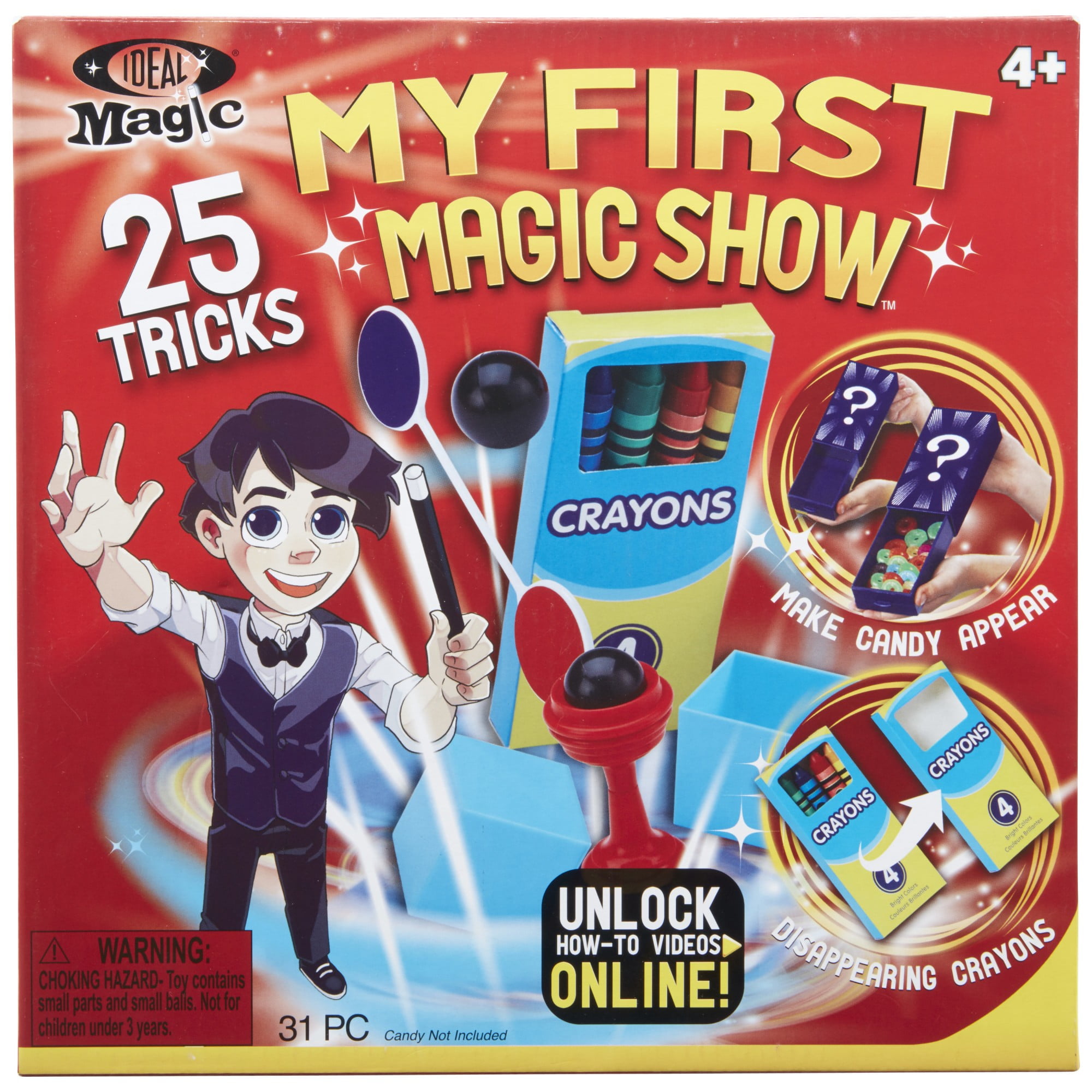 Playkidz Magic Trick for Kids Set 2- Magic Set with Over 35 Tricks Made  Simple, Magician Pretend Play Set with Wand & More Magic Tricks - Easy to  Learn Instruction Manual 