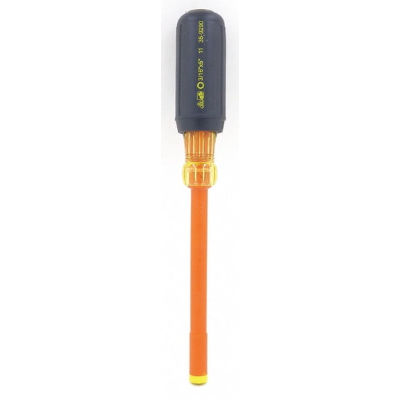 Ideal Nut Driver,3/16",Solid,Ins,5" 35-9290