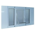 thumbnail image 1 of Ideal Pet Products Aluminum Sash Cat Flap Pet Door Small White 1.25" x 27" x 10.63", 1 of 3