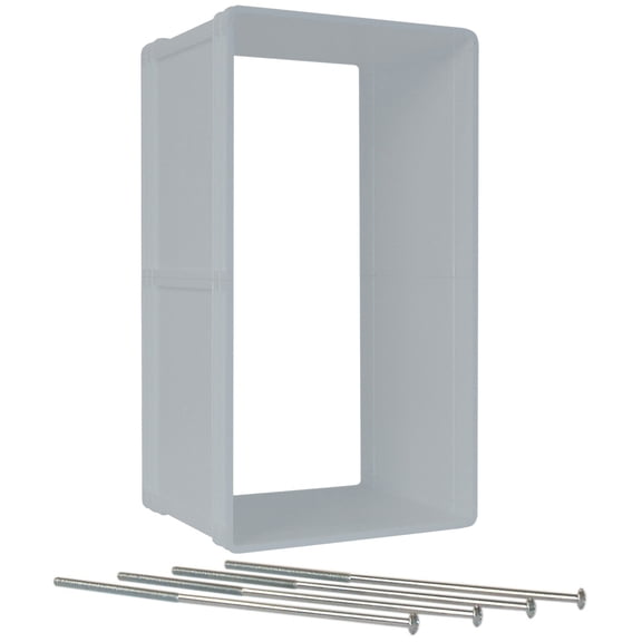 Ideal Pet Products Ruff-Weather Wall Kit Medium Gray 1.5" x 7.75" x 7.75"