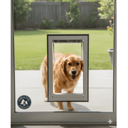 Ideal Pet Products Screen Guard Pet Door Medium White
