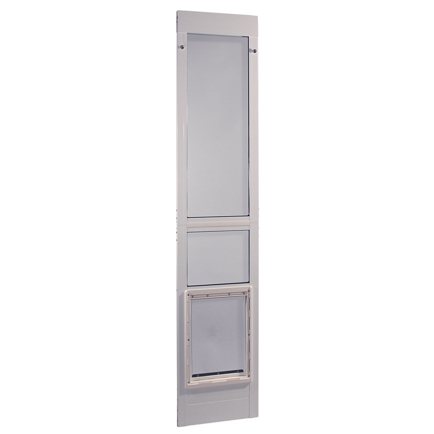 Ideal Pet Products Vinyl Modular Pet Patio Door Extra Large White 2.5 x 17.25 x 80 Walmart