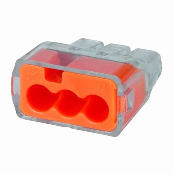 Ideal Push-In Connector,18 AWG,12 AWG,PK100 30-1033