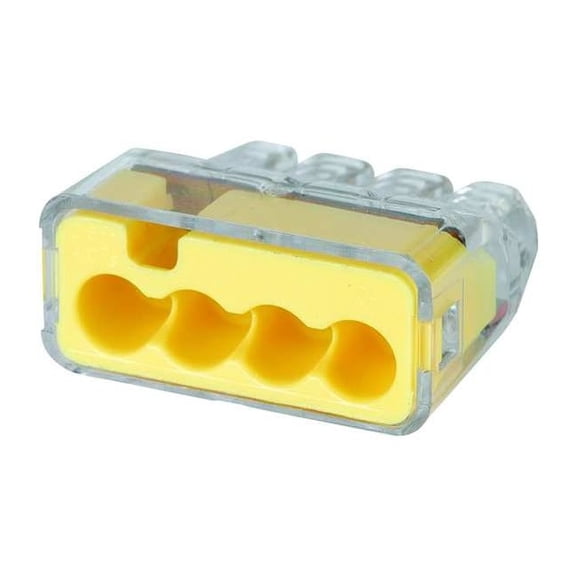 Ideal Push-In Connector,18 AWG,12 AWG,PK100 30-1034