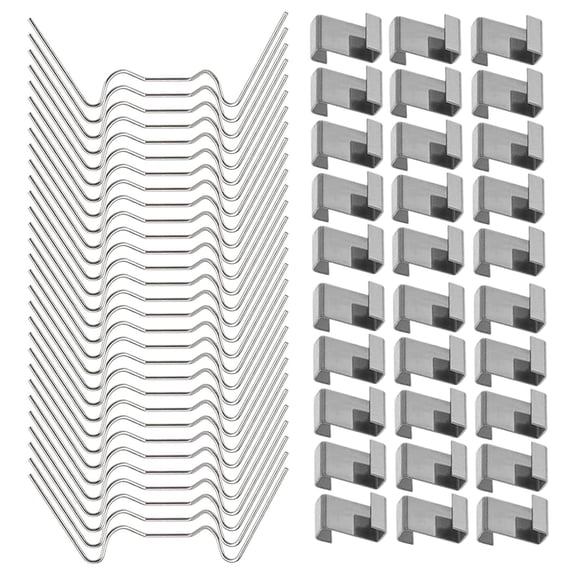 Ideal Replacement Accessory For Hanging Greenhouse Clips, Mini Greenhouse Clips Ensuring Long Service Life Through High Rust Resistance, 50Pcs Stainless Steel W Type Clips