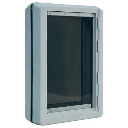 Ideal Ruff Weather Dog Door, Gray, X-Large, 5.75"L x 19.94"W x 21.62"H