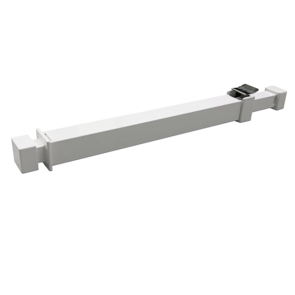 Ideal Security BK112 Window Security Bar with Child-Proof Lock, Adjustable 10-16 inches for Ventilation, White
