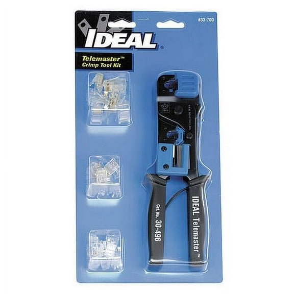 Ideal Telephone Modular Plug Crimper Kit, 33-700