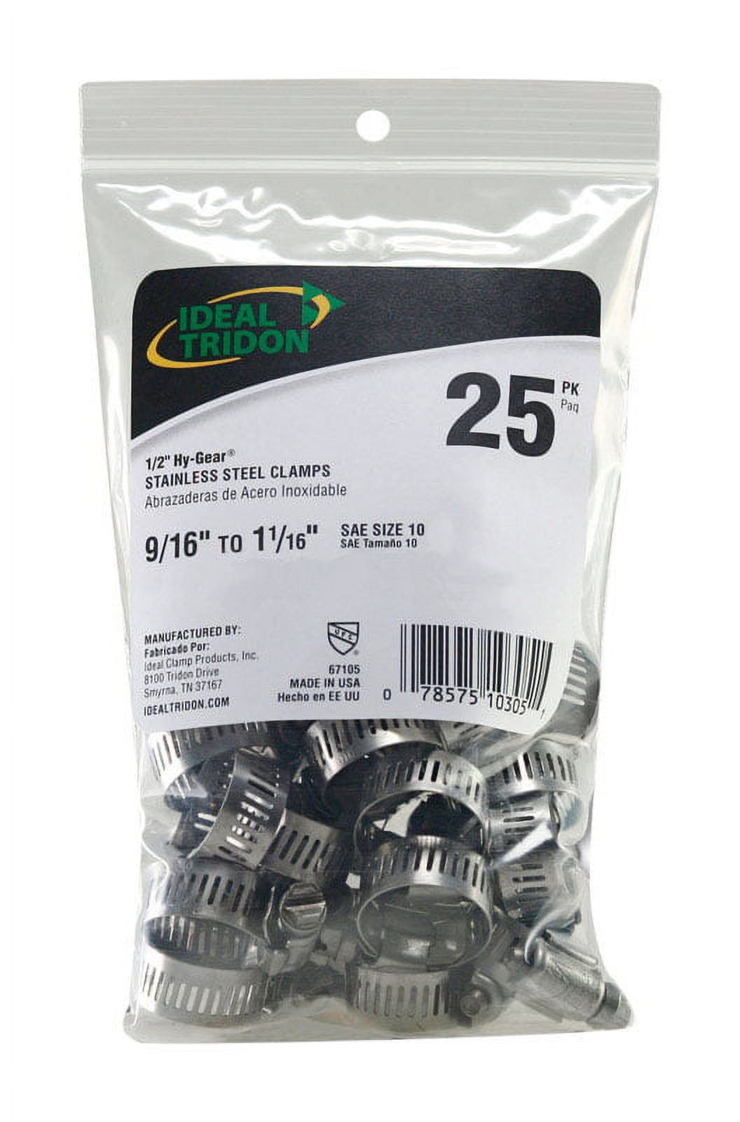 Ideal Tridon 2-3/4 In. To 3-1/16 In. SAE 275 Silver Hose Clamp Stainless Steel Band T-Bolt - Foto 5