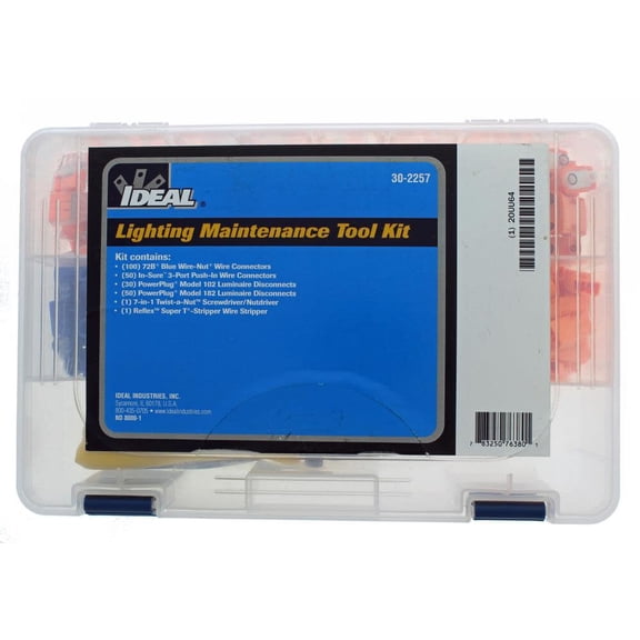 Ideal Industries Lighting Maintenance Kit, 232 Pieces