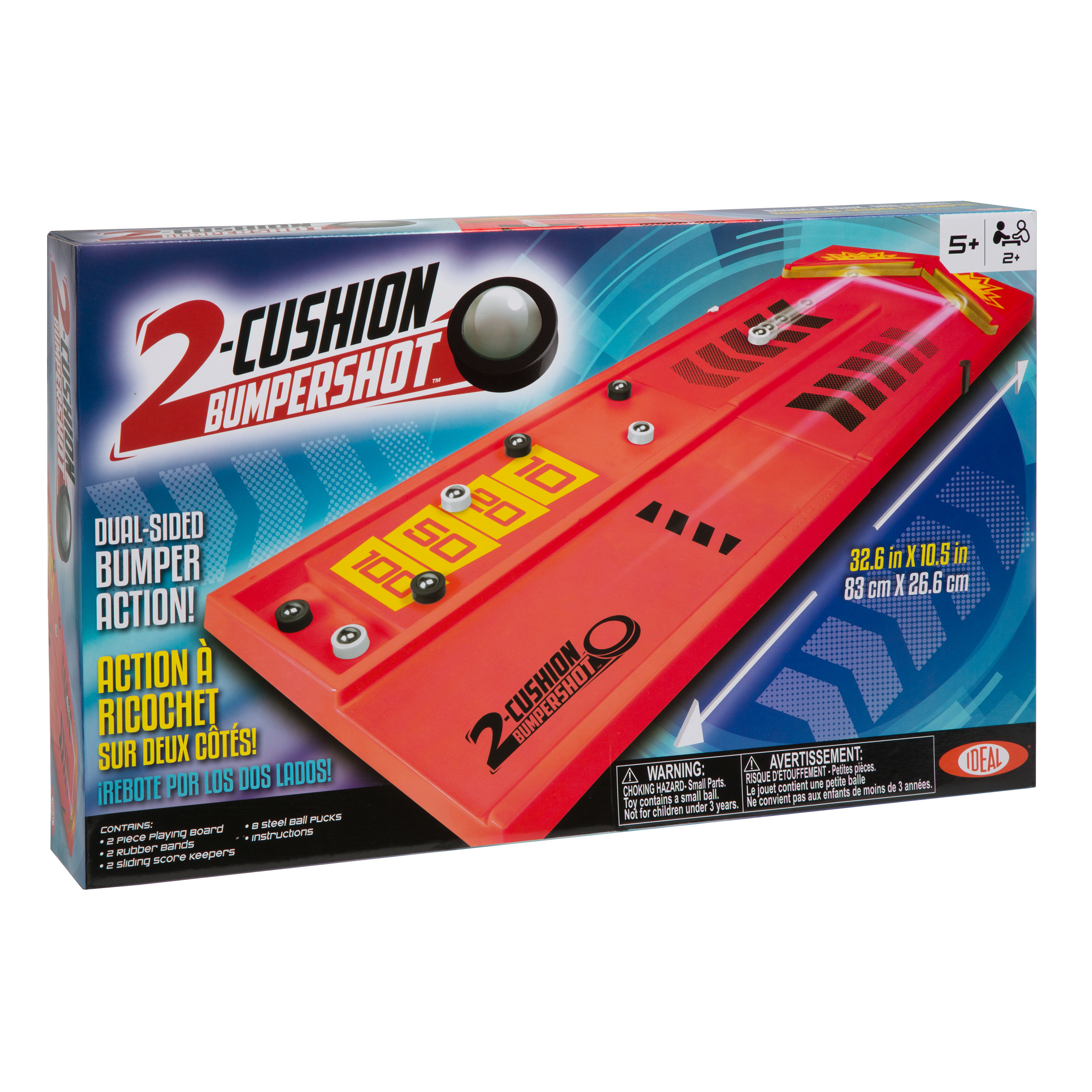 Ideal Two Cushion Bumpershot Tabletop Game - image 1 of 5