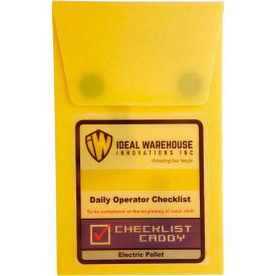 Ideal Warehouse Electric Pallet Truck Checklist Caddy 70-1073