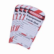 Replacement Lockout Tags, Paper, Red/White, PK25 70-1186
