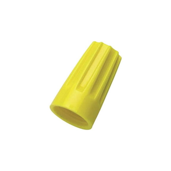 Ideal Wire-Nut Electrical Wire Connector 30-074P - Insulated, Copper to Copper - 100 Pack, Yellow