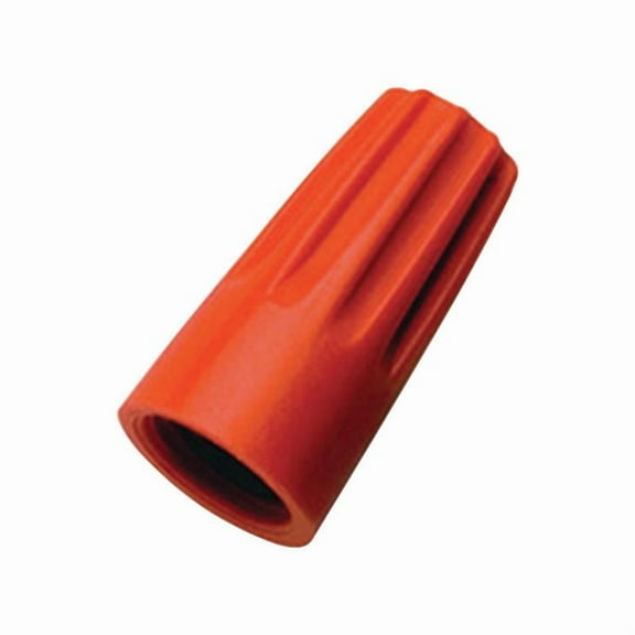 Ideal Wire-Nut Small Orange Copper to Copper Wire Connector - Electrical Wirenut - 100 Pack
