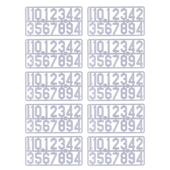 Ideal for Residence, Apartments & Beehives, Reusable Marker Set Plastic Detachable Number Tags