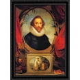 thumbnail image 1 of Ideal portrait of Shakespeare 28x38 Large Black Ornate Wood Framed Canvas Art by Angelica Kauffman, 1 of 2