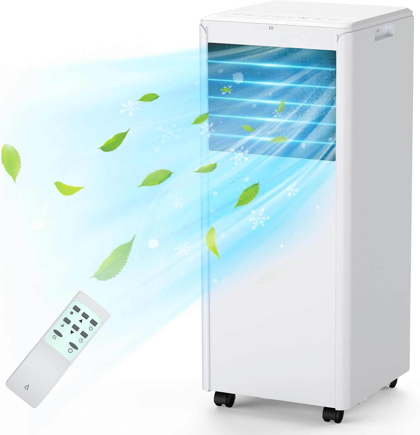 8,000BTU Portable Air Conditioner, 3-in-1 Quiet AC Unit,Up To 350 Sq. Ft - White