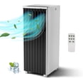 thumbnail image 1 of IdealHouse 8000 BTU Portable Air Conditioner, 4-in-1 AC Unit with Fan, Dehumidifier & Sleep Mode, Remote Control, Baby Lock, Cools Rooms Up to 350 Sq. Ft., Easy Setup, 115V, 1 of 7