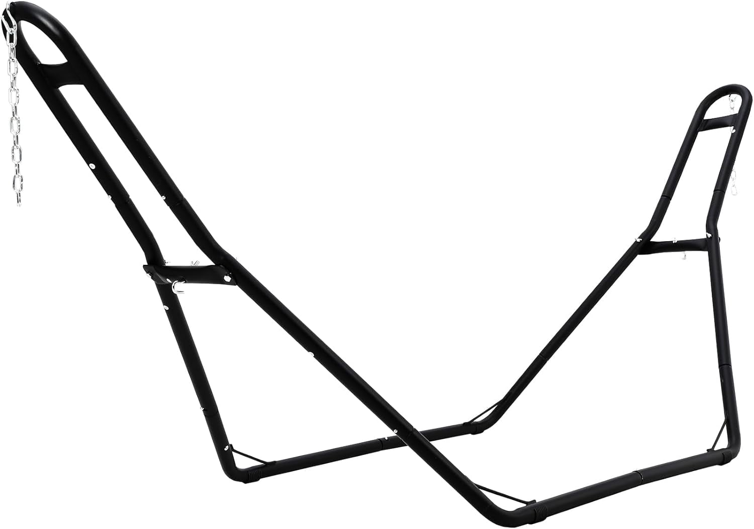 IdealHouse Heavy Duty Hammock Stand for 2 People, Adjustable Outdoor Stand for 9-14Ft Metal Hammocks, Portable Steel Frame for Outdoor Balconies, Porches, Patios, Decks and Backyards