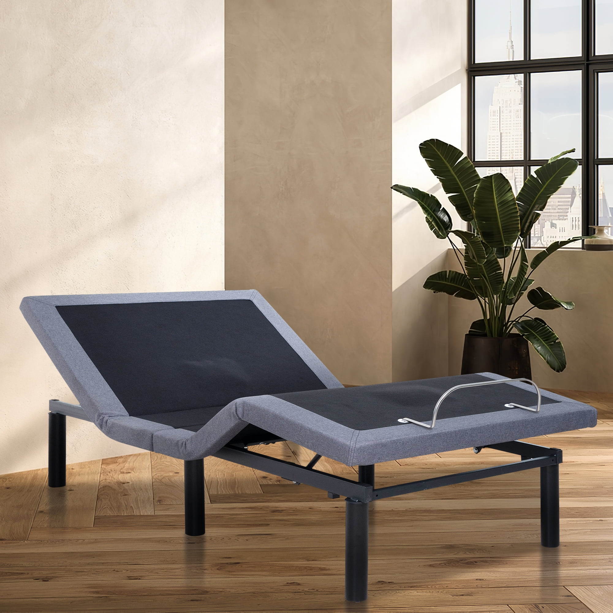 Idealbase Adjustable Bed Base Adjustable Bed Frame with Remote Smart Bed Head and Foot Incline 3 Speed Head Foot Massage Zero Gravity Bed
