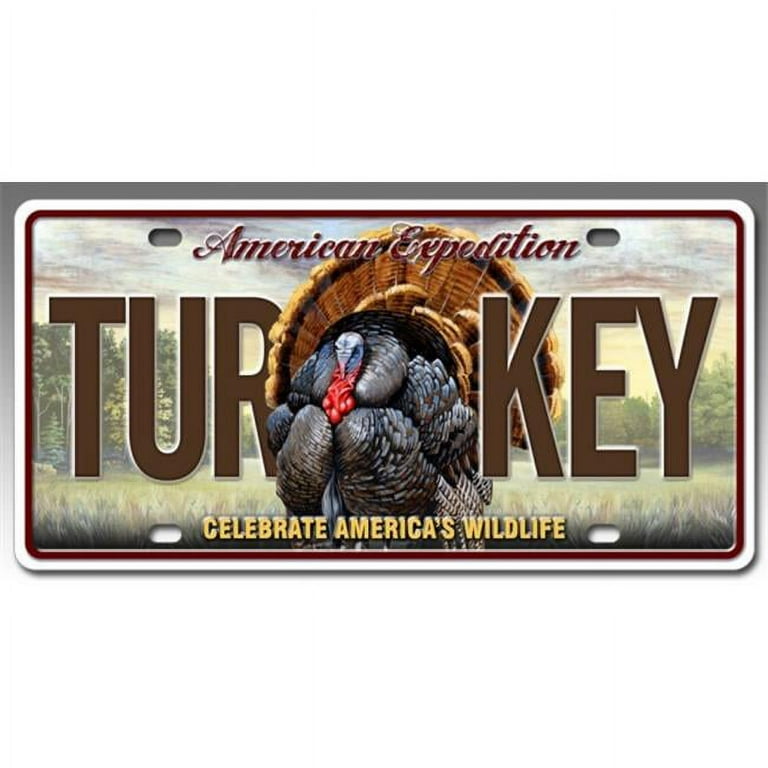WILD TURKEY OUTDOOR SET 特級表記 Ideaman LCNS-130 License Plate - Wild Turkey - Walmart.com