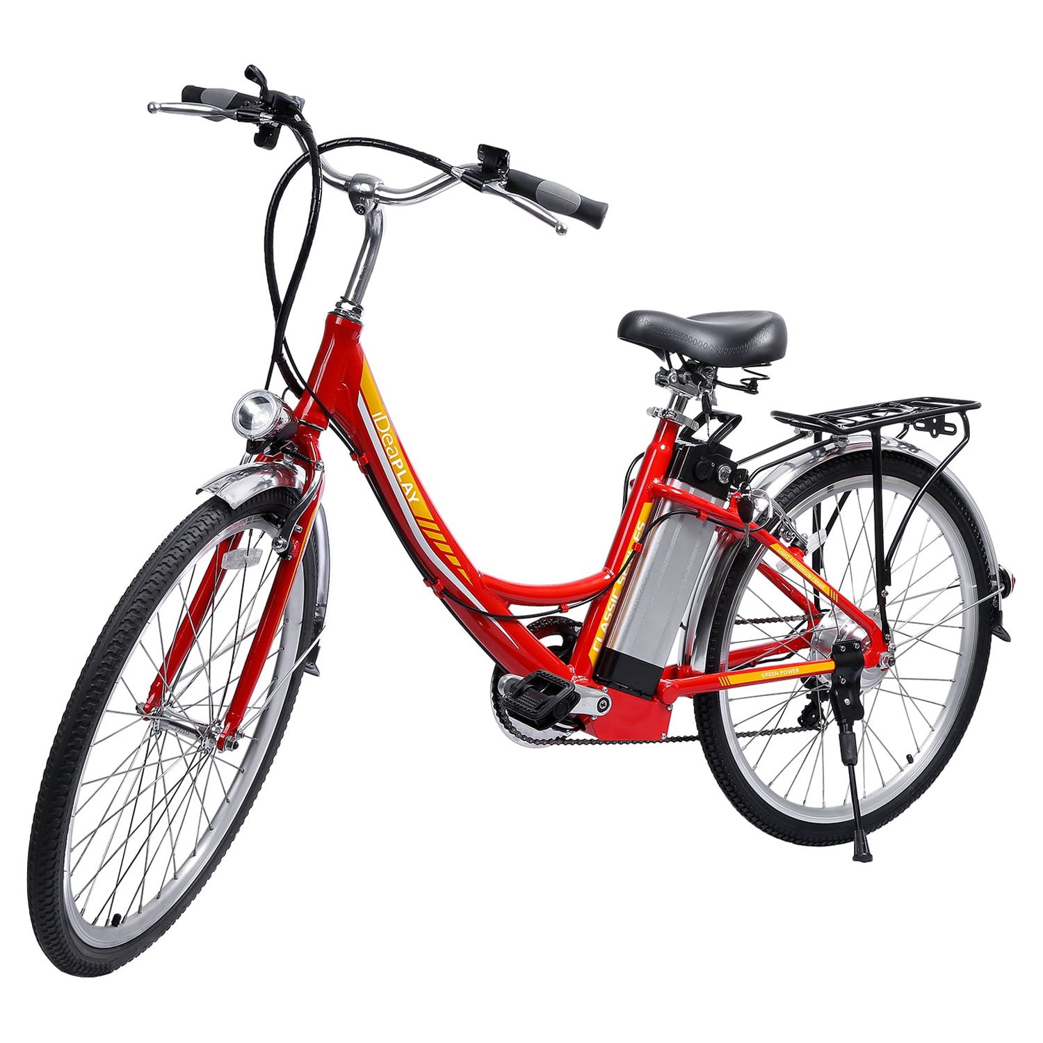 Ideaplay 24" Women's E-Bike - Red - image 1 of 9