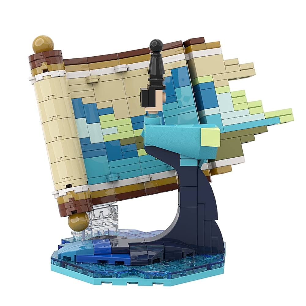 Ideas Green Mountains And Rivers Building Set MOC Art Pixel landscape Building Kit Compatible with Lego Creative Crafts Gift for Adults 212Pcs Walmart