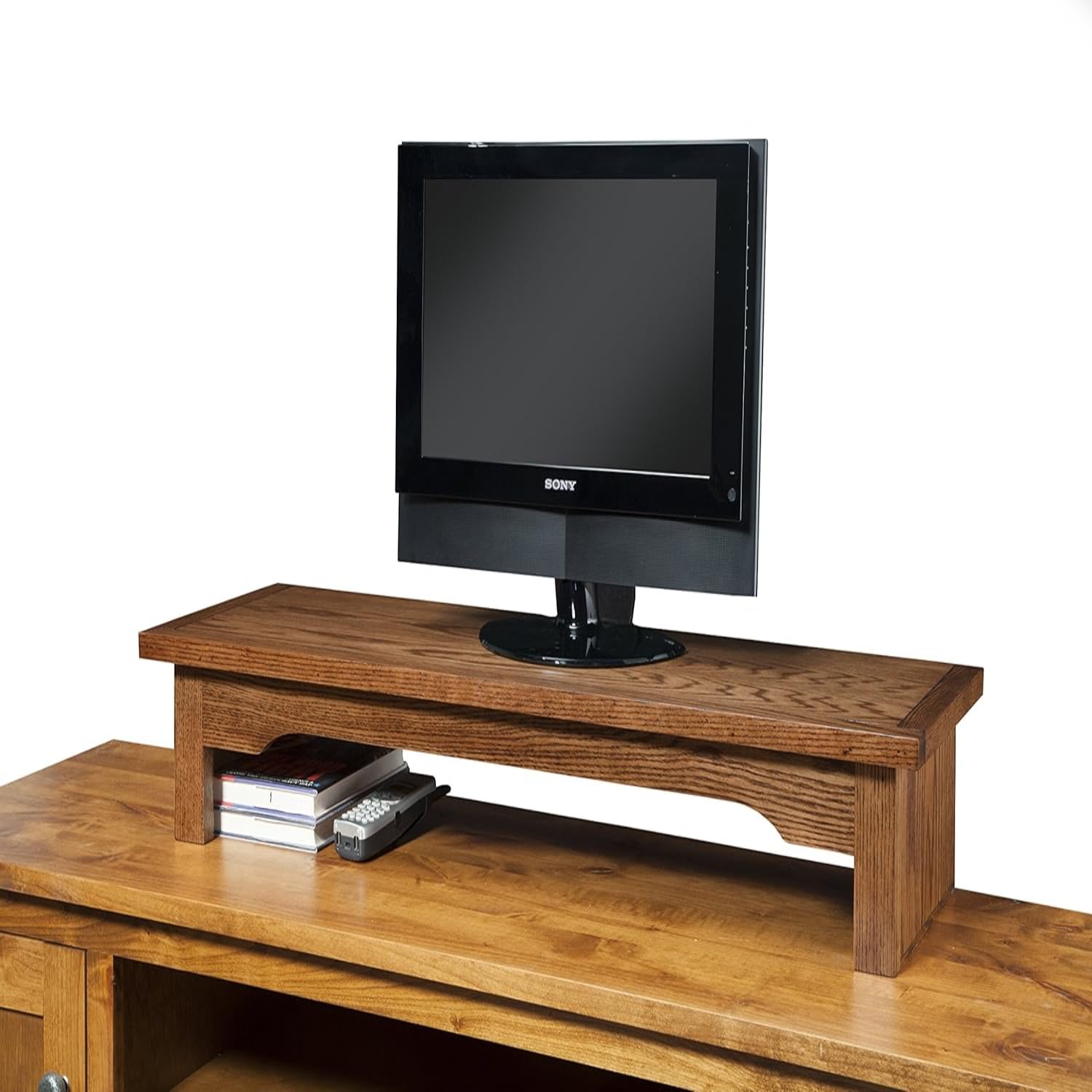 Ideas to TV/Monitor Riser Stand Mission Style in Oak (26" W x 12" D x 7