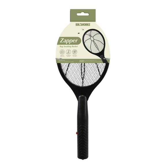 Ideaworks Outdoor and Indoor Fly Swatter, Black
