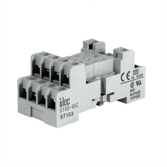 Idec SY4S-05C Fingersafe Socket, 14 Blade, snap/Surface Mount