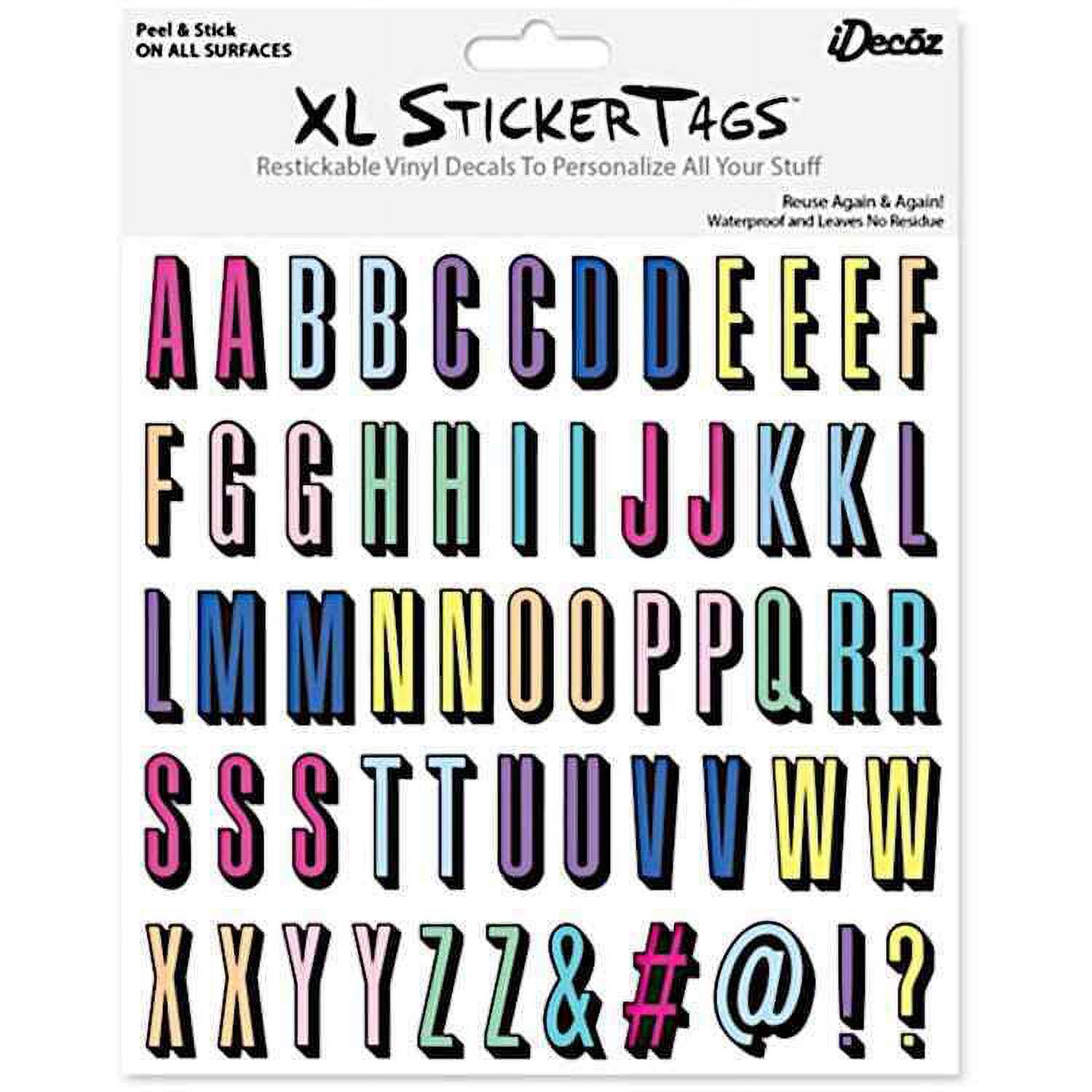 Idecoz Vinyl Stickers Restickable Decals To Personalize All Your Stuff ...