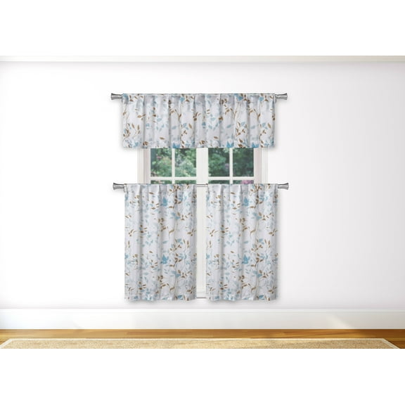 Idella Floral Kitchen Curtain Set