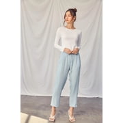 Idem Ditto Twisted Backless Long Sleeve Knit Top