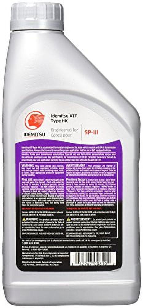 Idemitsu ATF Type Hyundai/Kia Automatic Transmission Fluid, 1 qt