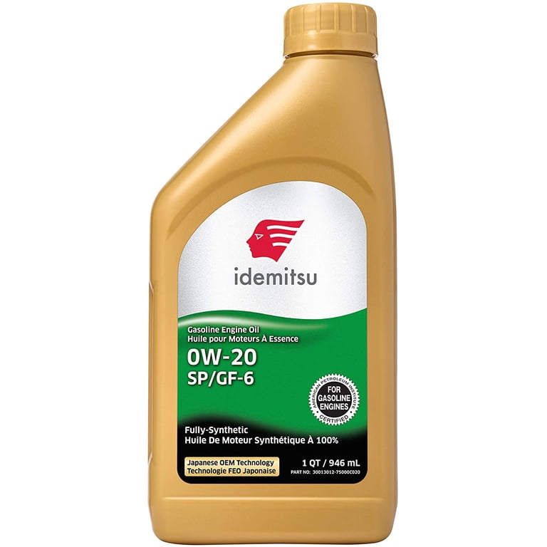 Idemitsu Full Synthetic 0W-20 Engine Oil SP/GF-6-1 Quart - Walmart.com