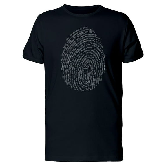 Identification Of Fingerprint T-Shirt Men -Image by Shutterstock, Male Medium