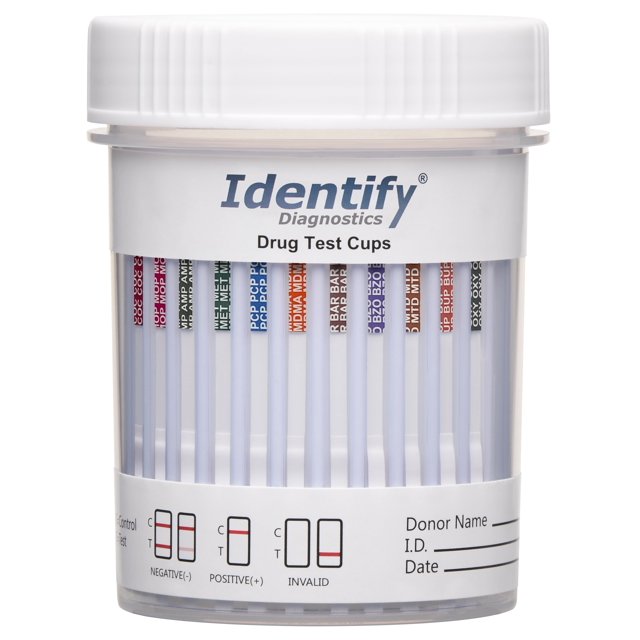 Identify Diagnostics Home Use 12 Panel Rapid Multi-Level Drug Test Cup ...