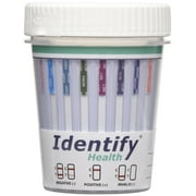 Identify Health 14 Panel Drug Test Cup - 25 Pack - CLIA Waived Instant Urine Drug Test Kit - 6 Adults
